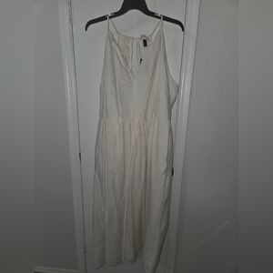 Universal Thread Cream Maxi Dress with Spaghetti Straps